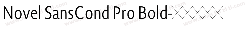 Novel SansCond Pro Bold字体转换